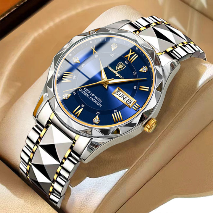 LONGBO 83715 Original Quartz Classic Business Waterproof Date Luminous Hands Designers Wristwatch for Men Watches Japan Movement
