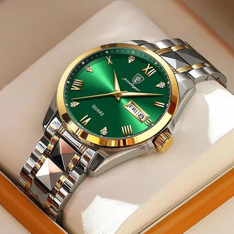 LONGBO 83715 Original Quartz Classic Business Waterproof Date Luminous Hands Designers Wristwatch for Men Watches Japan Movement