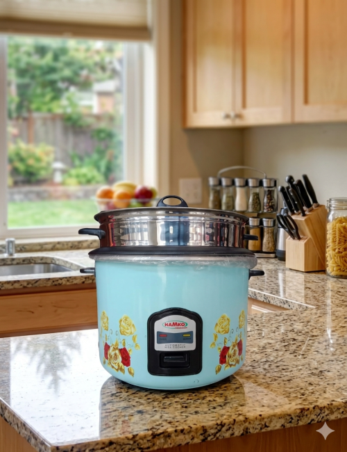 Full Body-Rice Cooker-Single Alu Pot-1.8 Ltr Hr15-08-Signal Blue